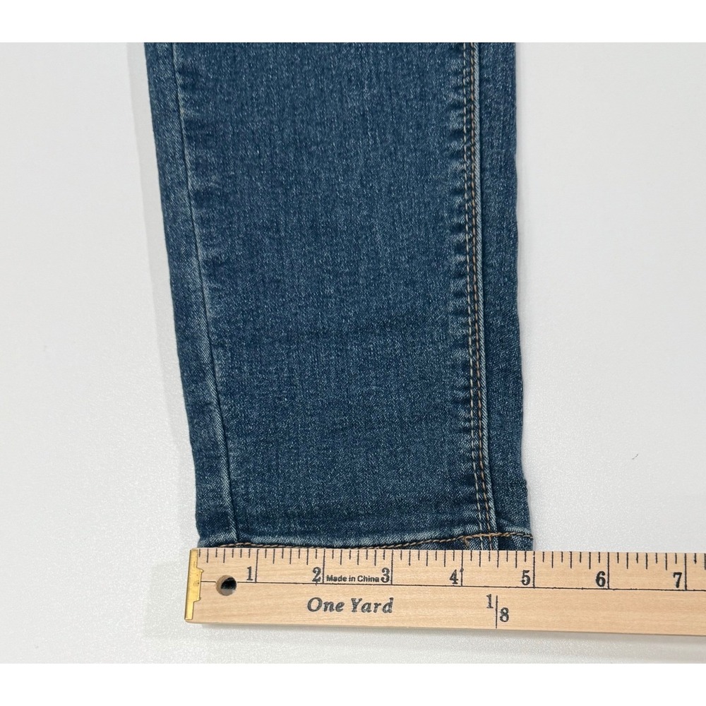 THORN Women's Mid Rise Embroidered Pocket Jeans Size 6 Blue Denim Stretch W389 - Picture 9 of 9
